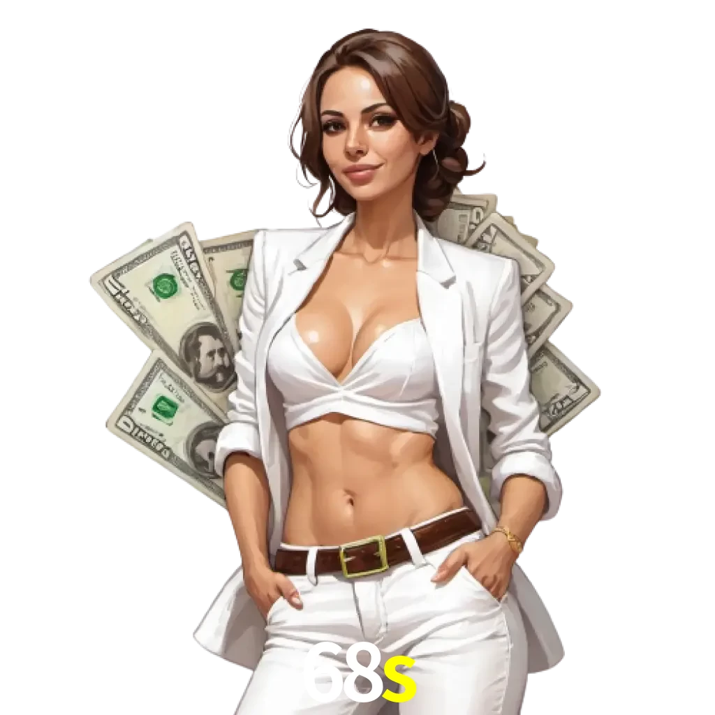 woman with money playing in 68S bet casino